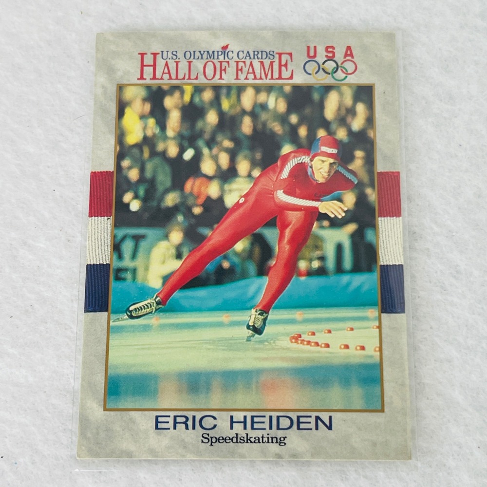 1991 Impel US Olympic Hall of Fame Eric Heiden Speedskating Card 36 USA 1980โ